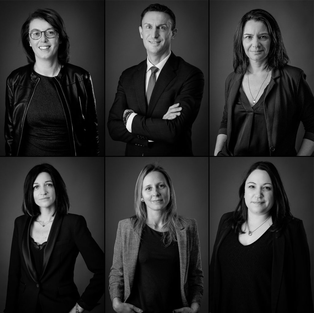 Portraits corporate studio d'un office notarial