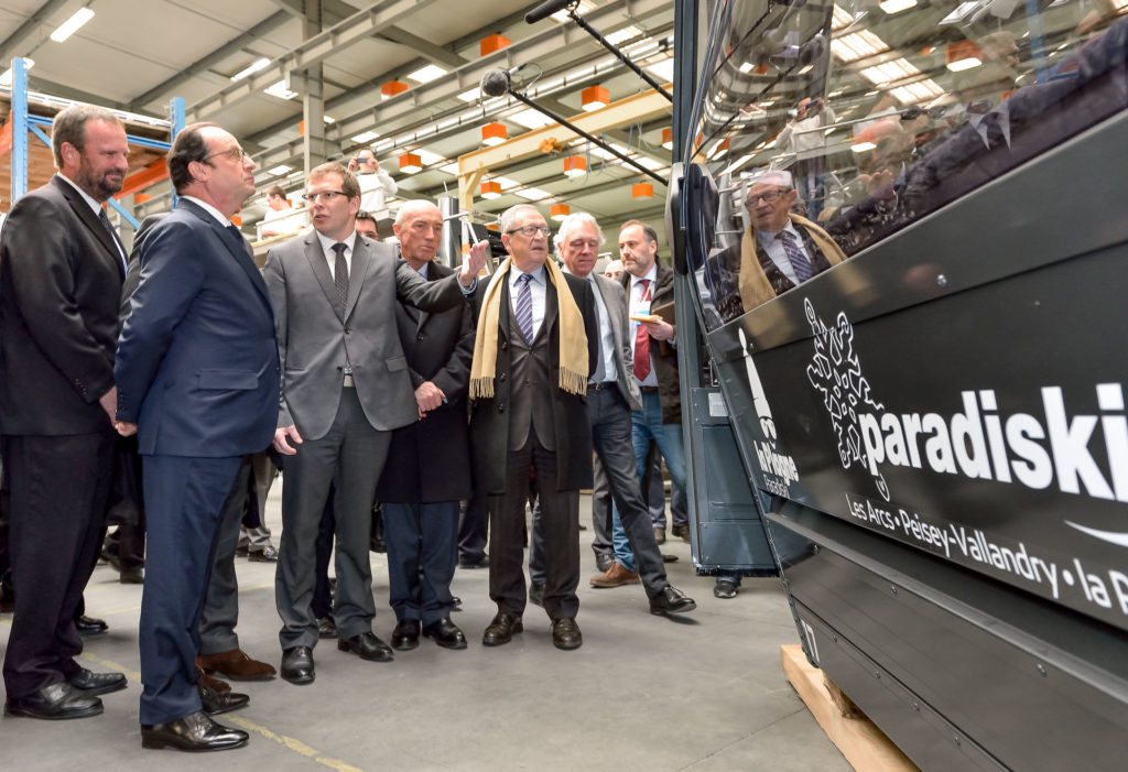 Reportage photo actualité des entreprises, visite Président Hollande chez Sigma composite