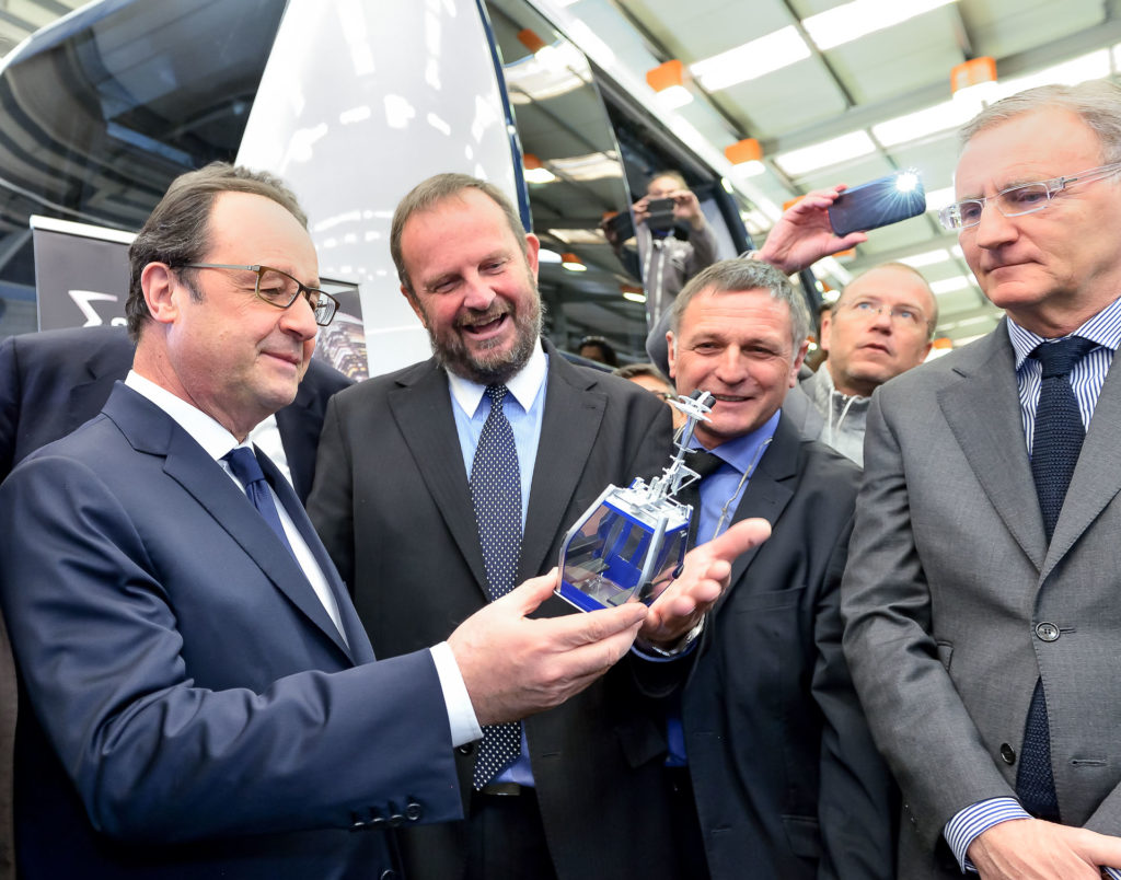Reportage photo actualité des entreprises, visite Président Hollande chez Sigma composite