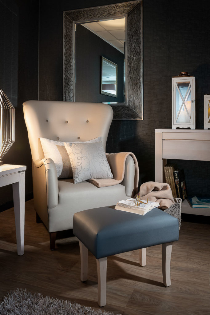 Shooting mobilier et décoration en showroom