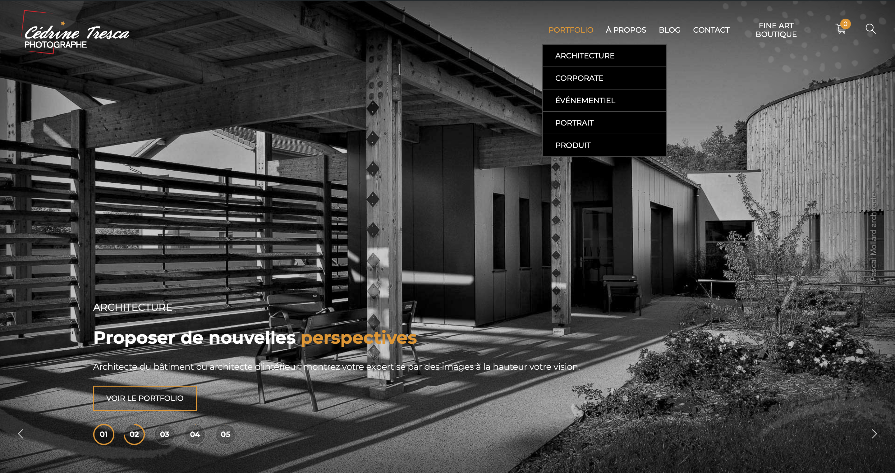 Nouveau site de photographe 2021
